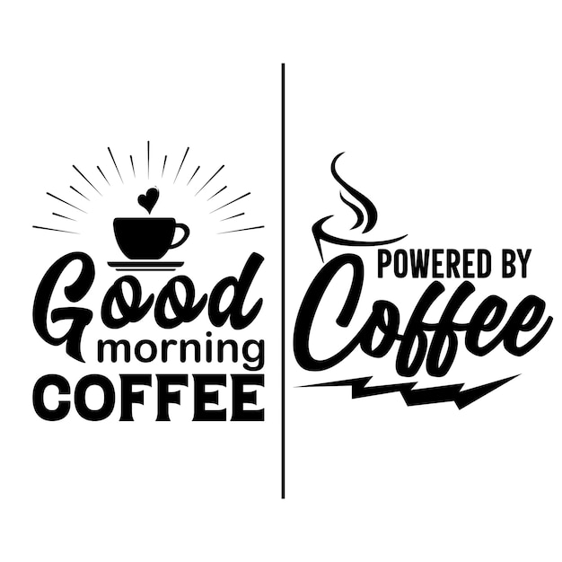 Kaffee-typografie zitiert design