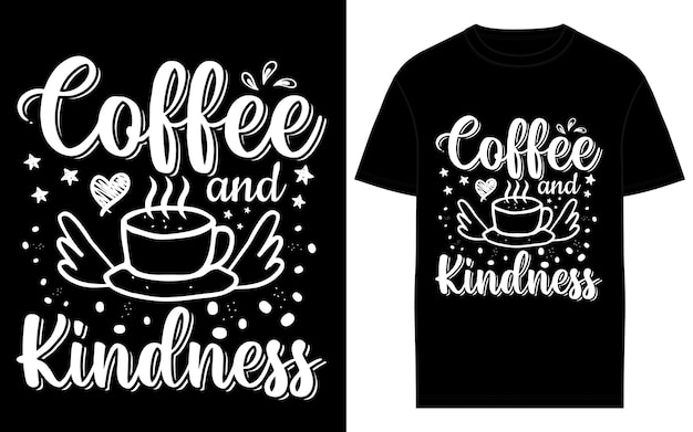 Vektor kaffee-typographie und t-shirt-designvektor