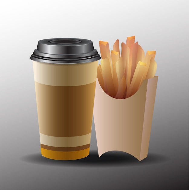 Kaffee und Pommes Frites