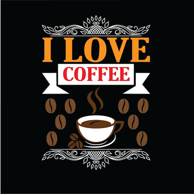 Vektor kaffee-vektor-t-shirt-design