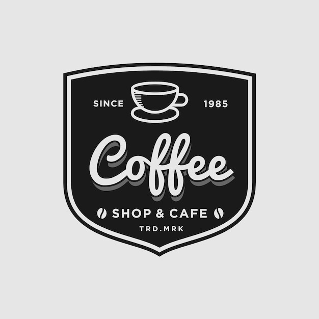 Kaffee-vintage-vektor-design-element-logo