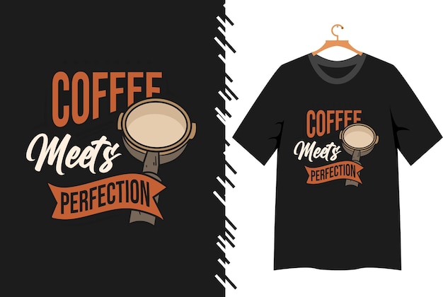 Vektor kaffee-zitat typographie t-shirt-design