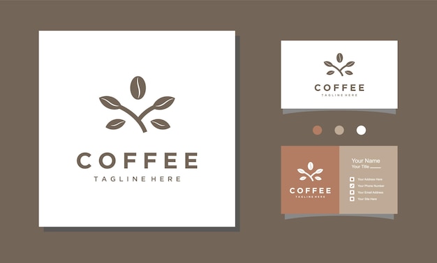 Kaffeebohnen bio-café-logo-design