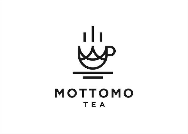 Kaffeebrücke logo design vektorillustration