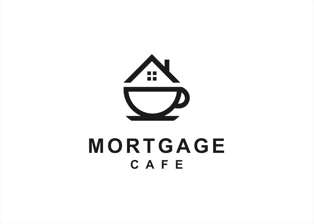 Vektor kaffeehaus logo design symbol vektor silhouette illustration
