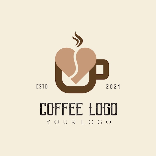 Kaffeeliebe-logo-vorlage
