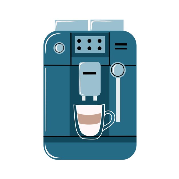 Kaffeemaschine mit einer Tasse Kaffee