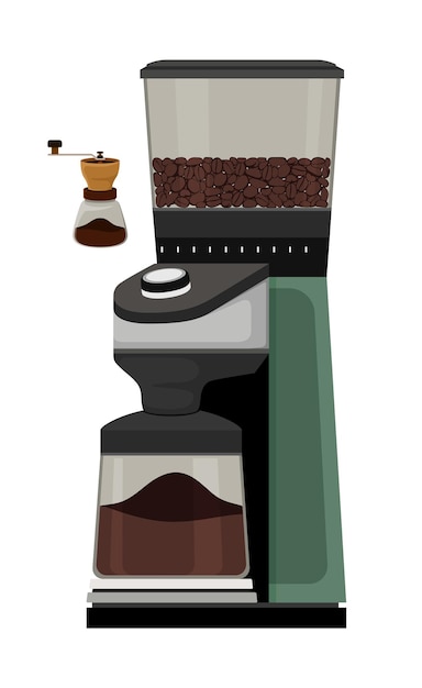 Vektor kaffeemühle maschine vektor