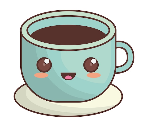 Kaffeetasse kawaii ikonenbild