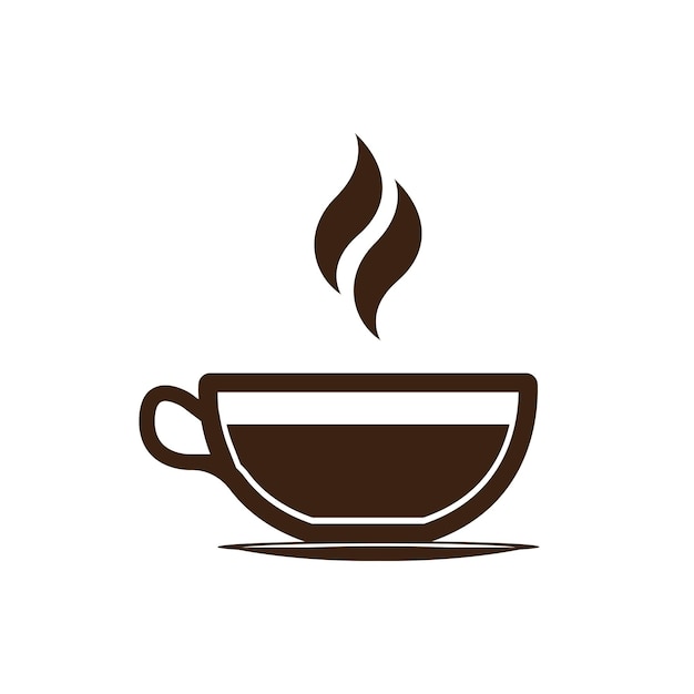 Kaffeetasse logo vorlage vektor icon illustration design