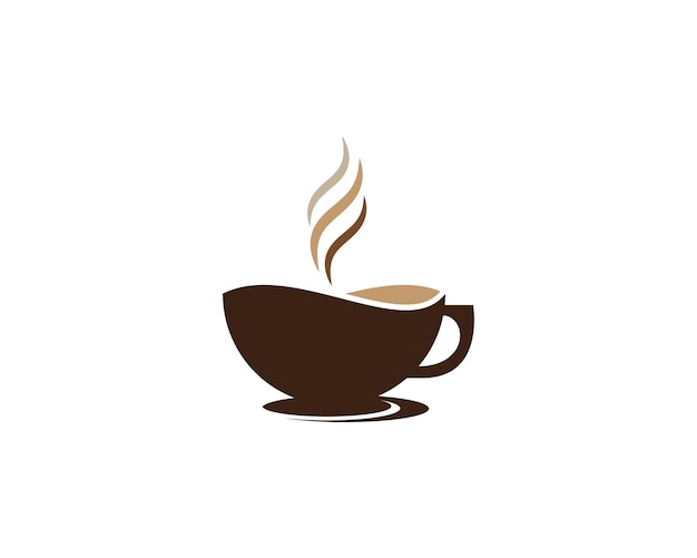 Kaffeetasse Logo Vorlage