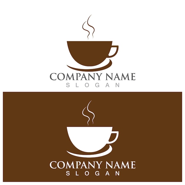 Kaffeetasse Logo Vorlage
