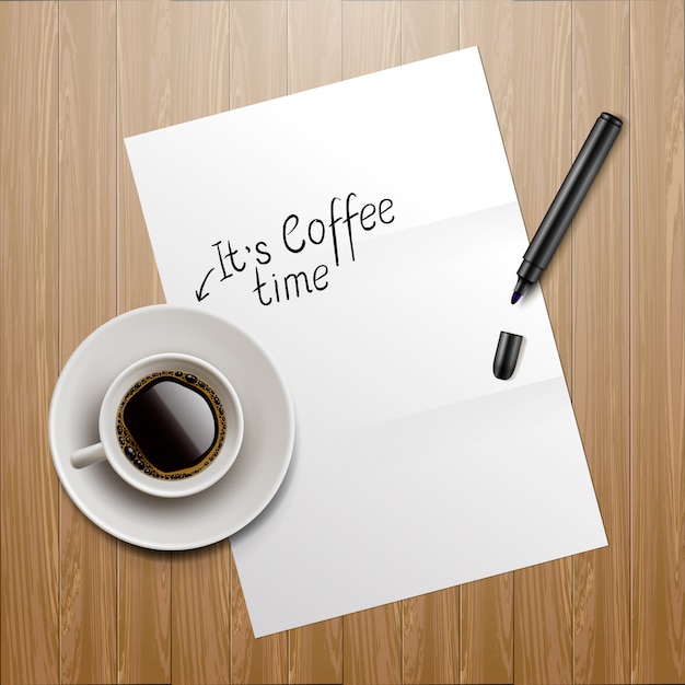 Kaffeezeit, Illustration