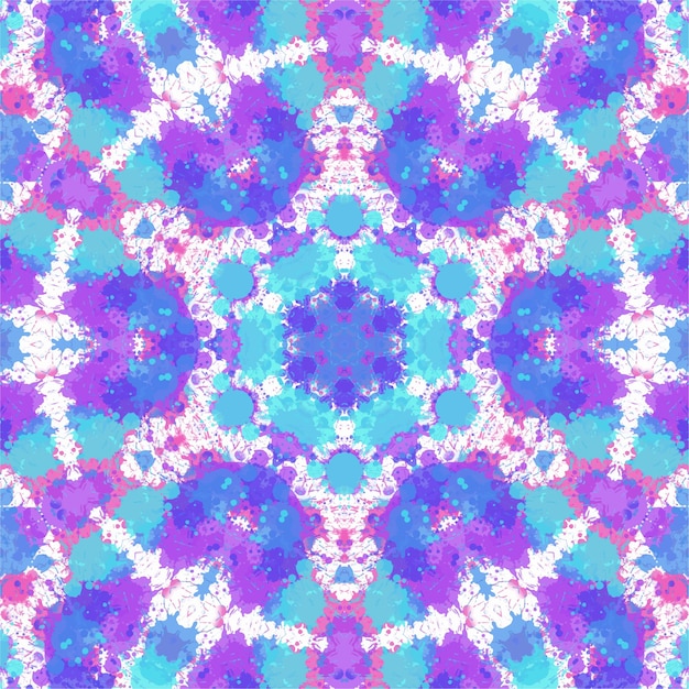 Kaleidoskop-Blume-Mandala Vektor-Illustration Vektor buntes Mosaik