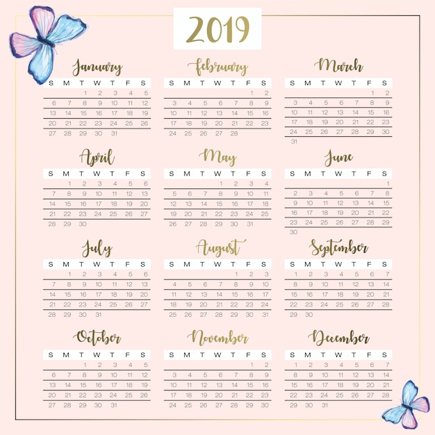 Kalender 2019