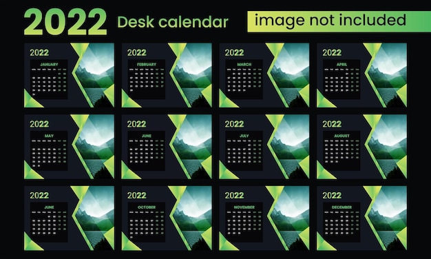 Vektor kalender 2022