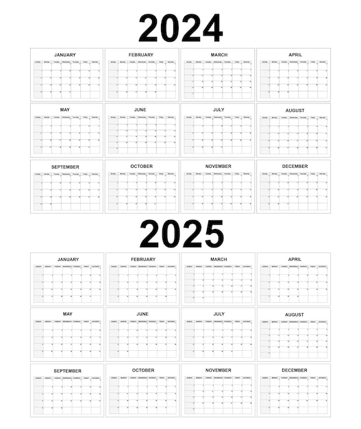 Kalender 2024 2025 monatsplanungsvorlage für aufgaben