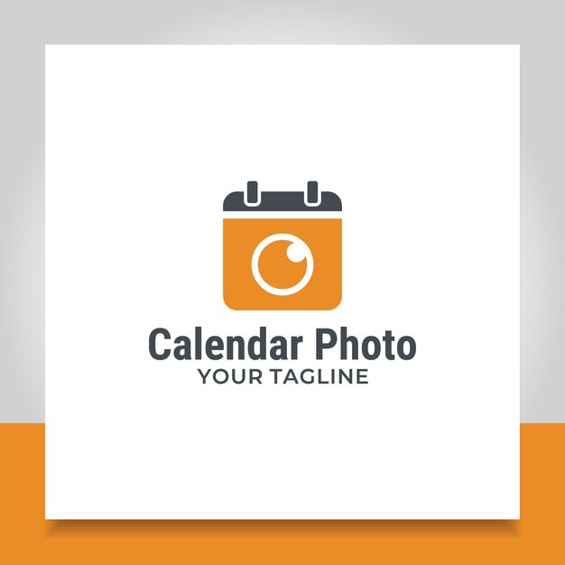 Kalender foto logo design illustration kamera objektiv fotografie