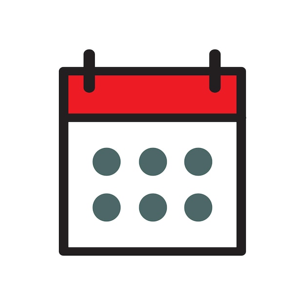 Kalender-icon-design-vektorvorlage