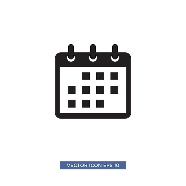 Kalender-icon-vektor-illustrationsvorlage