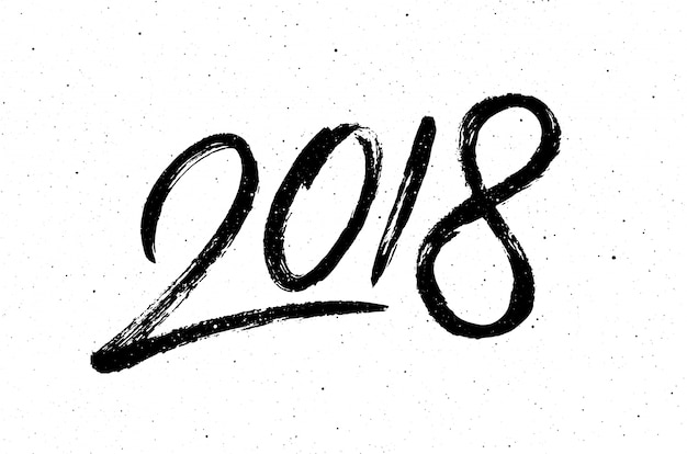 Kalligraphie für neujahr 2018 des hundes