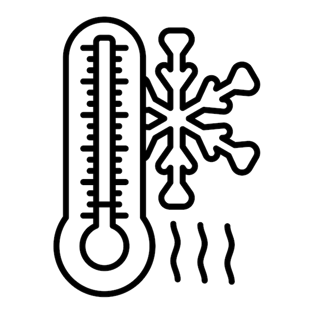 Vektor kalttemperatur-symbol