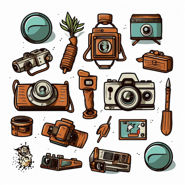 Vektor kamera illustration symbol vektor fotografie foto design zeichen objektiv symbol ausrüstung