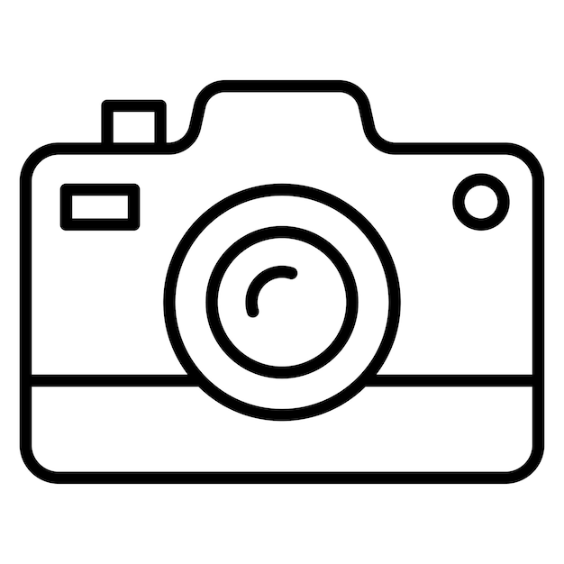 Kamera-Vektor-Symbol kann für die Verbrechensuntersuchung verwendet werden
