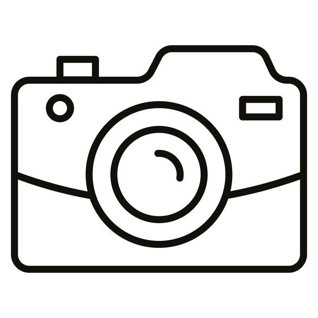 Kamera-Vektor-Symbol kann für Kommunikation und Medien-Symbole verwendet werden