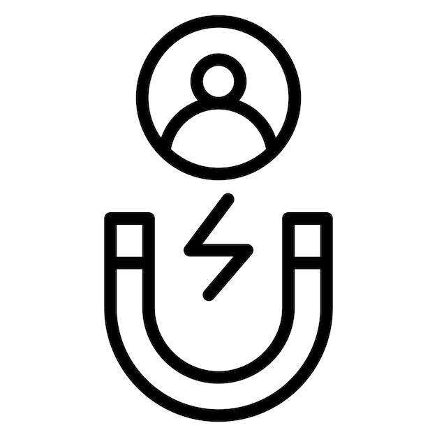 Kandidat Attraktion Icon Vektorbild kann für Human Resource verwendet werden