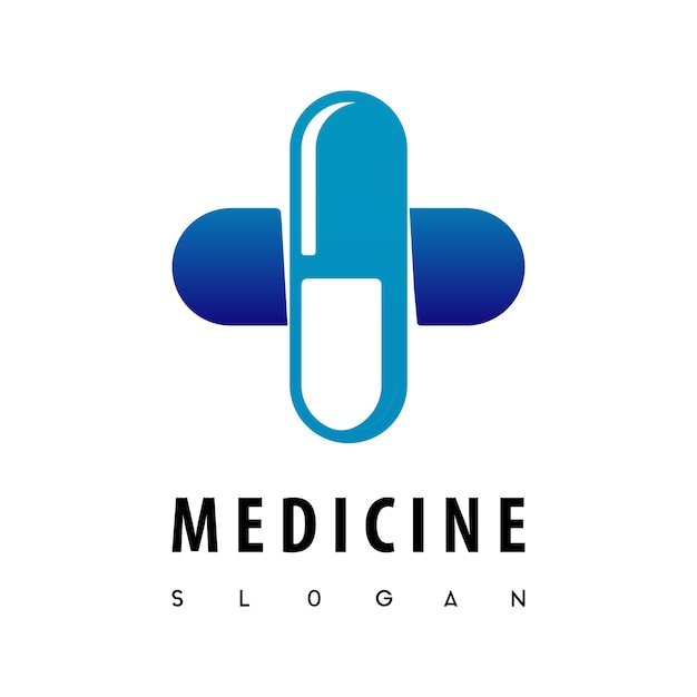 Kapsel, medizin logo