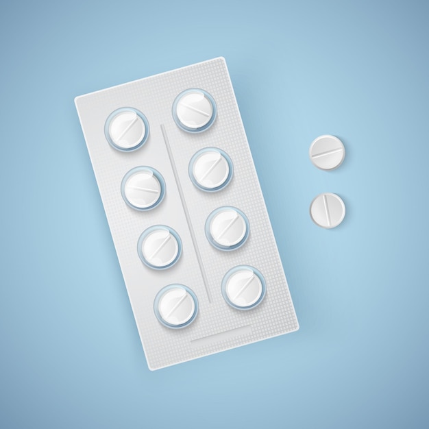 Kapseln und Pillen in New Blister Pack, Medizinprodukte