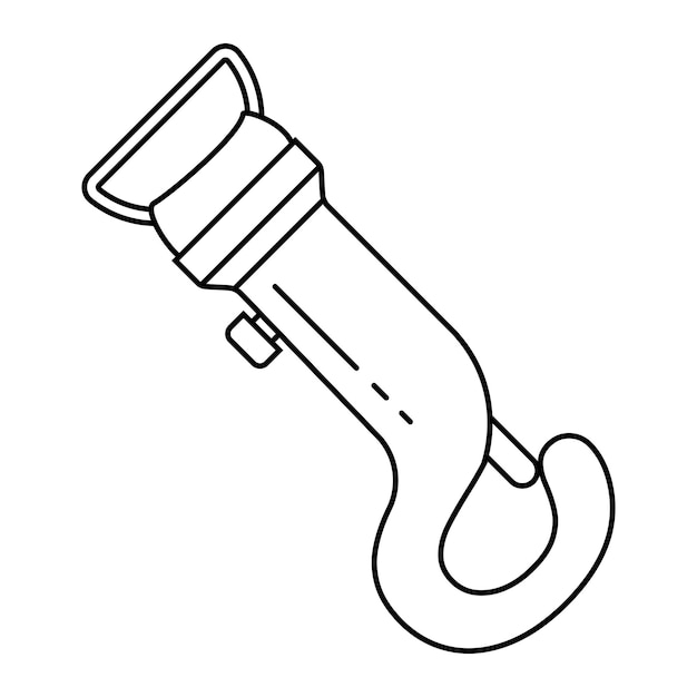 Karabiner-symbol für bergausrüstung