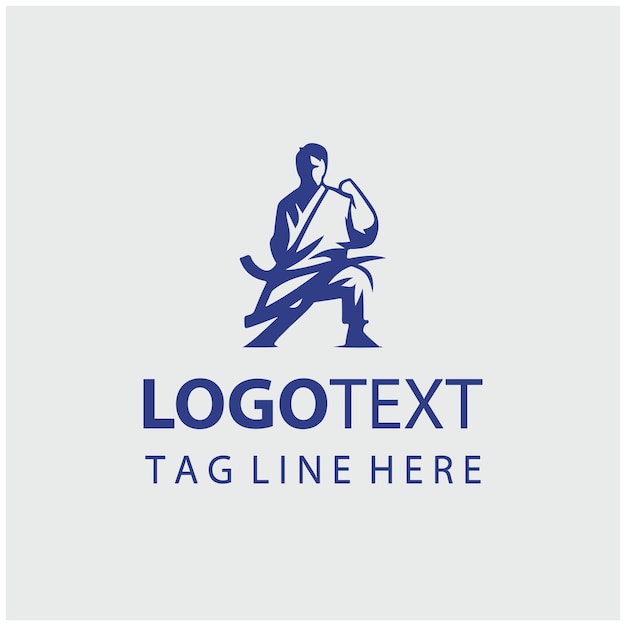 Karate-Logo-Vektorillustrationen