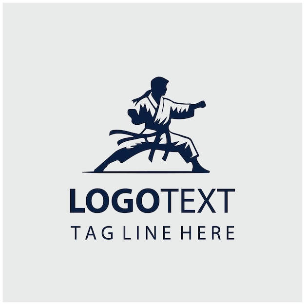 Karate-Logo-Vektorillustrationen