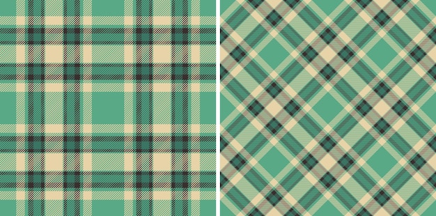 Karierte Tartan-Textur mit nahtlosem Karohintergrund und Textilmuster-Stoffvektor