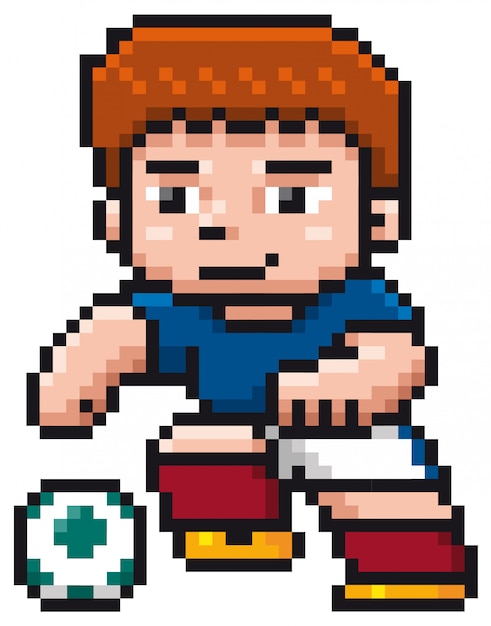 Karikatur-fußballspieler - pixeldesign