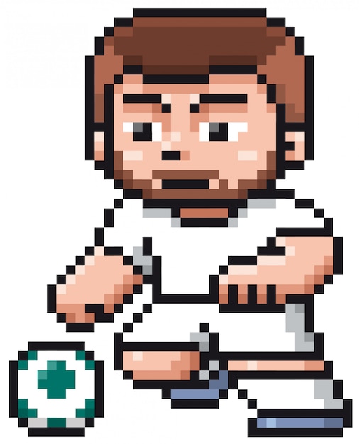 Karikatur-fußballspieler - pixeldesign