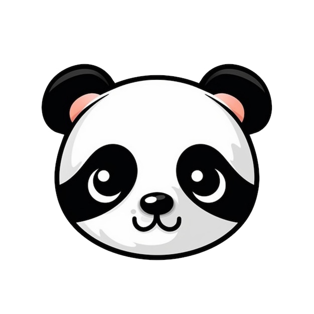 Karikatur-Panda-Gesichtsvektor-Design