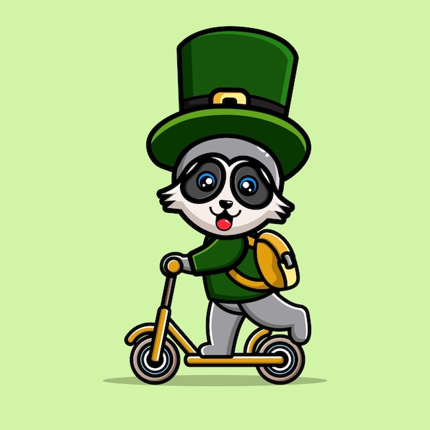 Karikaturfigur des St. Patrick's Day, ein Kobold