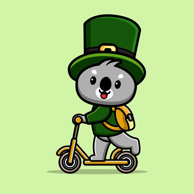 Karikaturfigur des St. Patrick's Day, ein Kobold