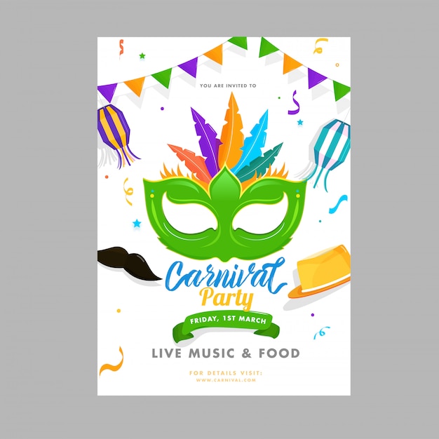 Karneval Party Hintergrund.