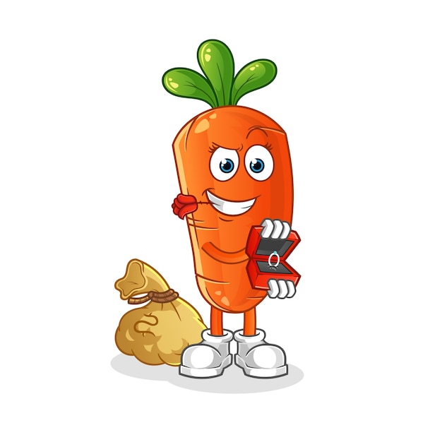 Karotte schlagen vor und halten ringcharakter.