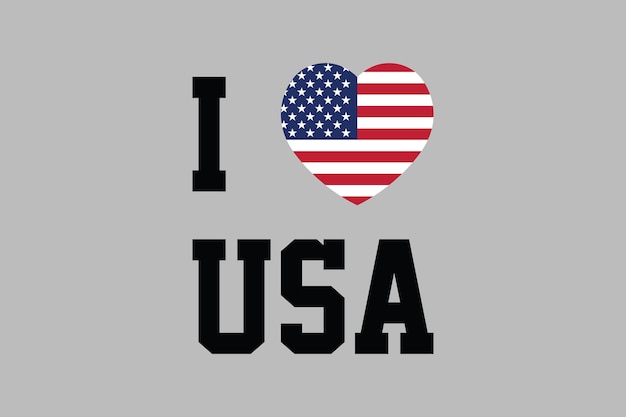 Karte der USA mit der Nationalflagge der Vereinigten Staaten USA Vektorillustration Vektorflagge der USA