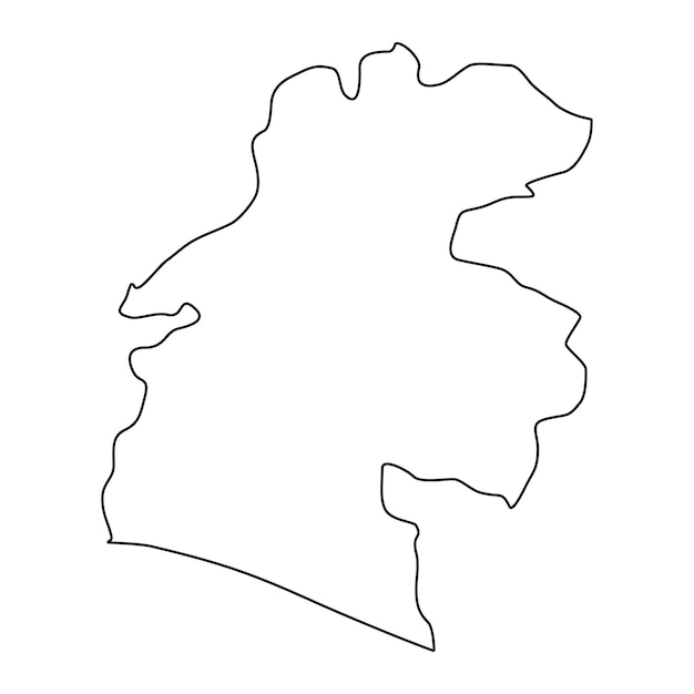 Karte des departements santa rosa, verwaltungsgliederung des landes guatemala, vektorillustration