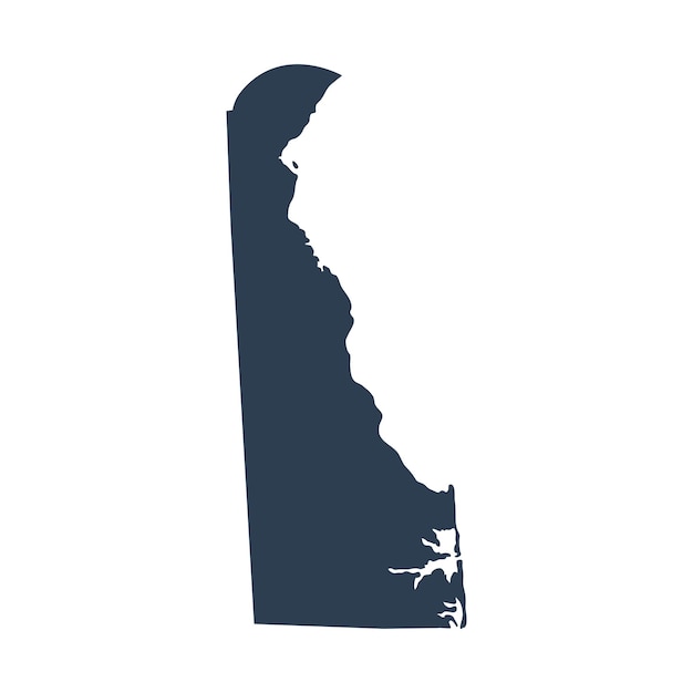 Karte des US-Bundesstaates Delaware