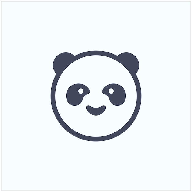 Karte Panda-Logo-Design