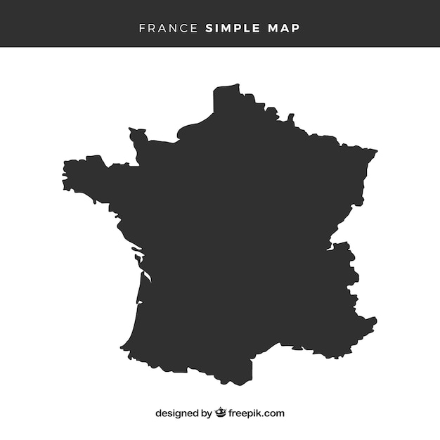 Vektor karte von frankreich