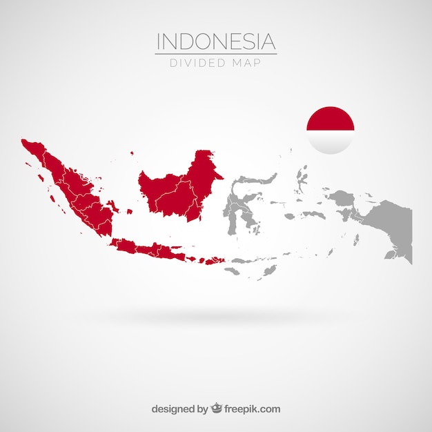 Karte von indonesien