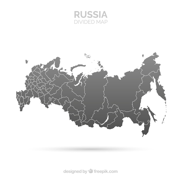 Vektor karte von russland